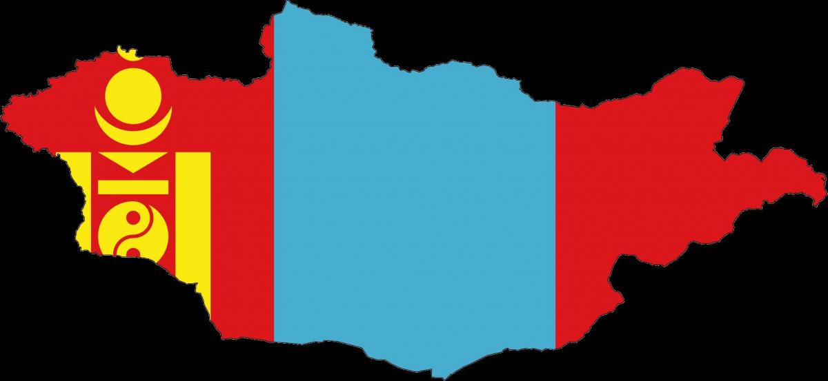 ನಕ್ಷೆ ಮಂಗೋಲಿಯಾ ಧ್ವಜ