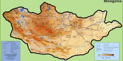 ಮಂಗೋಲಿಯಾ ನಕ್ಷೆ ಸ್ಥಳ