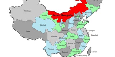 ನಕ್ಷೆ ಮಂಗೋಲಿಯಾ ಪ್ರದೇಶ